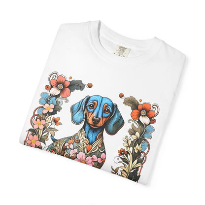 Pure Love Dachshund T-Shirt - Unisex Garment-Dyed Tee