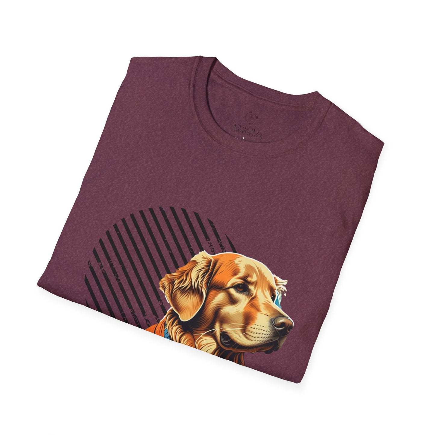 Pure Love Golden Retriever T-Shirt – Unisex Softstyle Tee for Dog Lovers