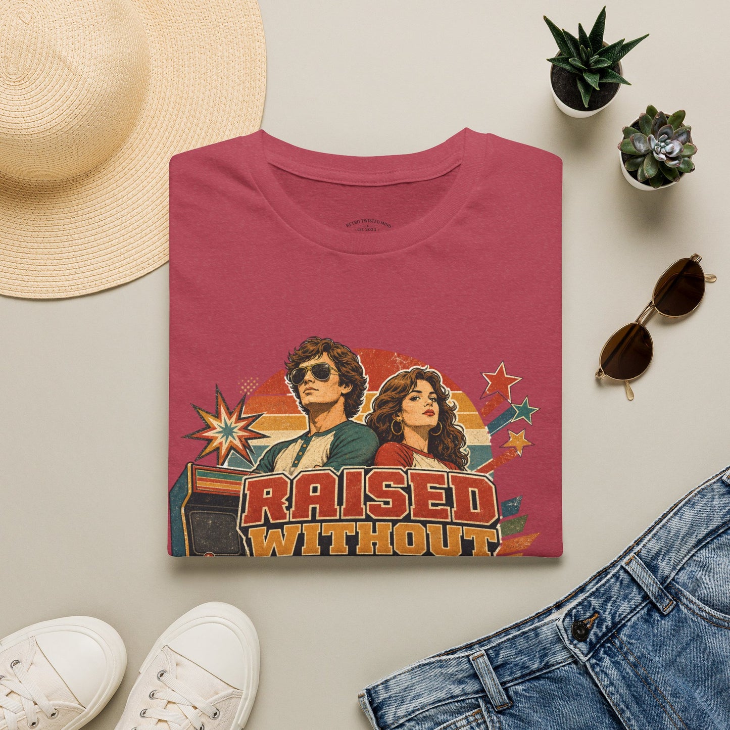 Raised Without Wi‑Fi T-Shirt — Retro 'Legends' Vintage Graphic Tee
