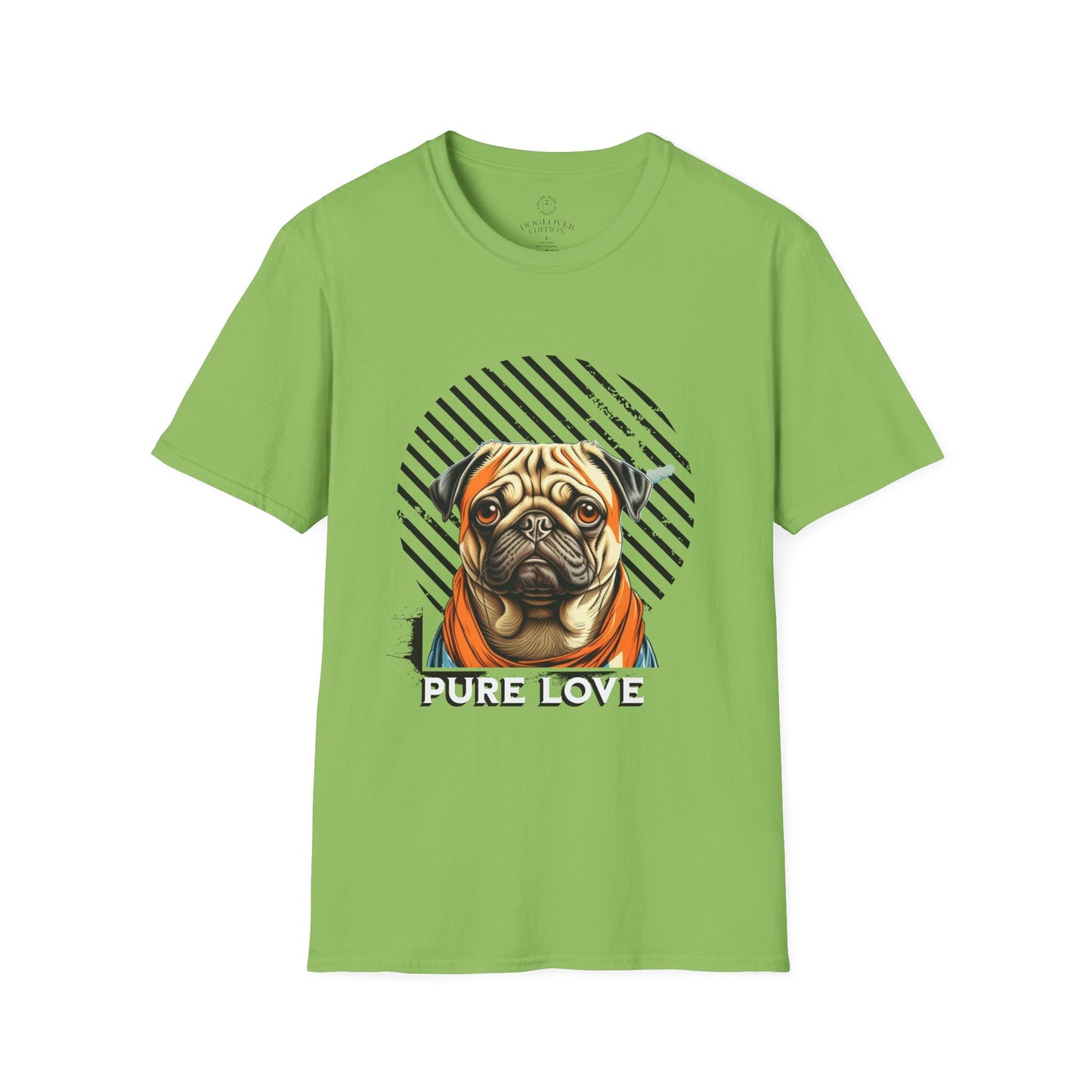 Pure Love Pug T-Shirt - Unisex Softstyle Tee