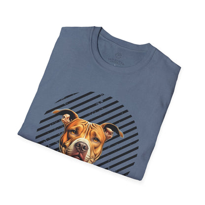 Pure Love Unisex Softstyle T-Shirt - Pitbull Design