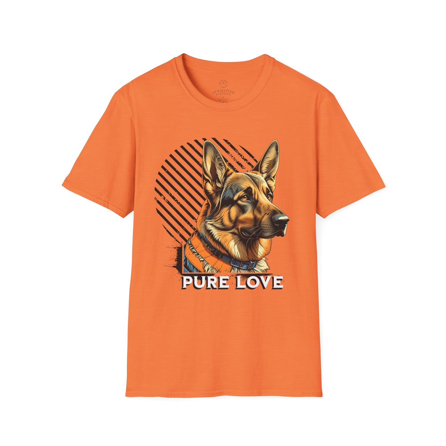 German Shepherd Pure Love Unisex Softstyle T-Shirt .dog