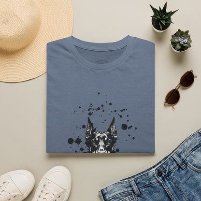 Doberman Ink Splatter T-Shirt