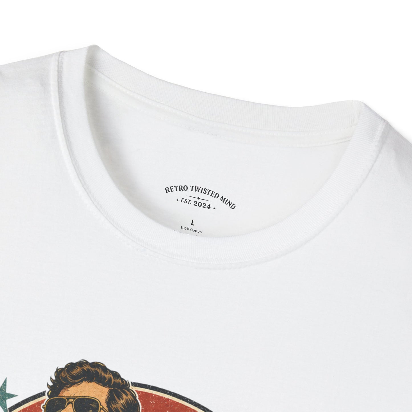Vintage Human T-Shirt — Retro 70s Duo Graphic Tee