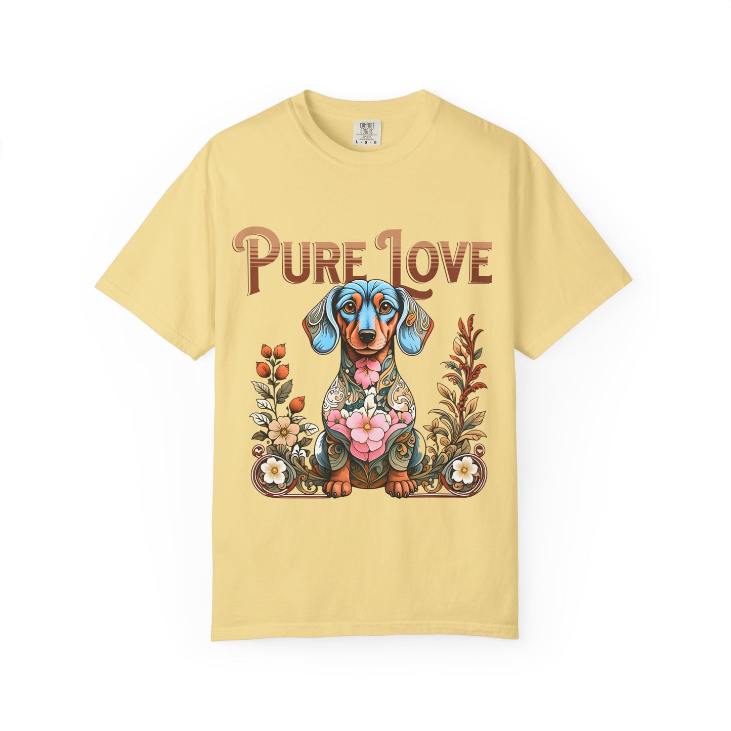 Cute Dachshund 'Pure Love' Unisex T-shirt - Perfect for Dog Lovers