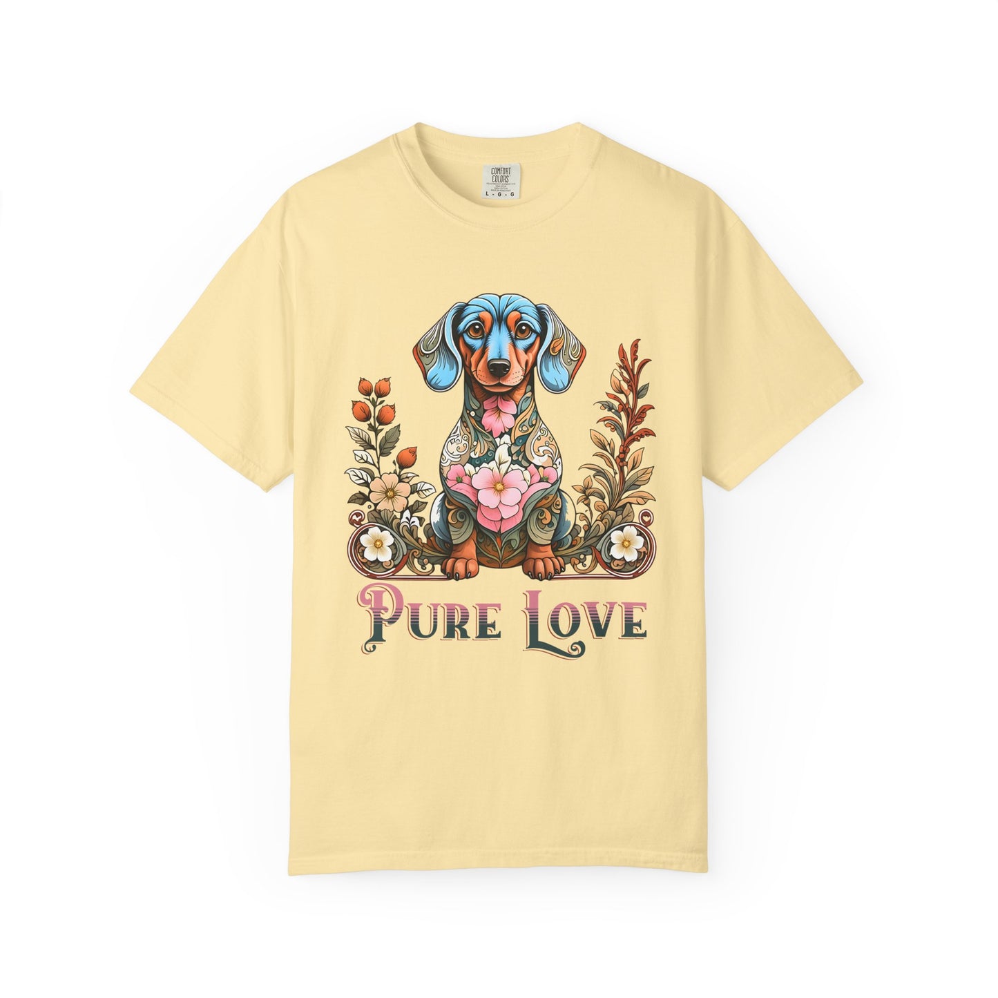 Pure Love Unisex Dog T-Shirt | Colorful Pet Lover Tee