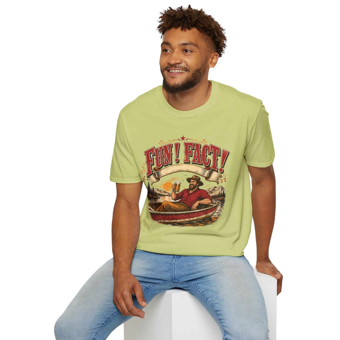 Fun! Fact! T-Shirt — Vintage Beer Drinker Graphic Tee