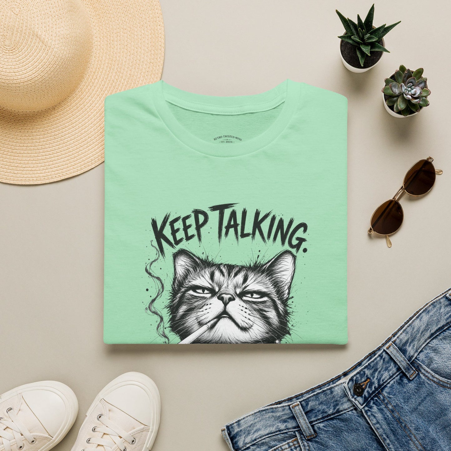 Keep Talking, I'm Judging Cat T-Shirt