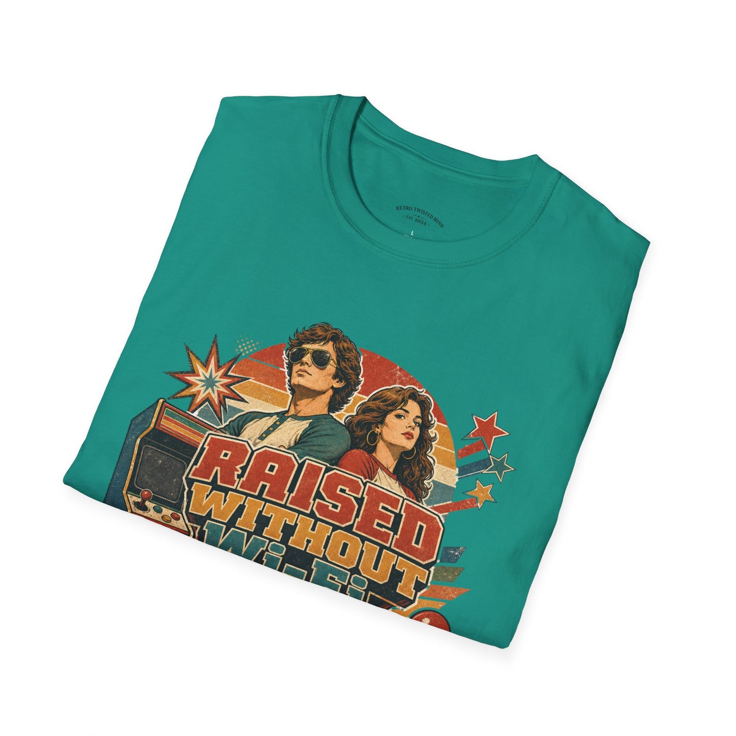 Raised Without Wi‑Fi T-Shirt — Retro 'Legends' Vintage Graphic Tee
