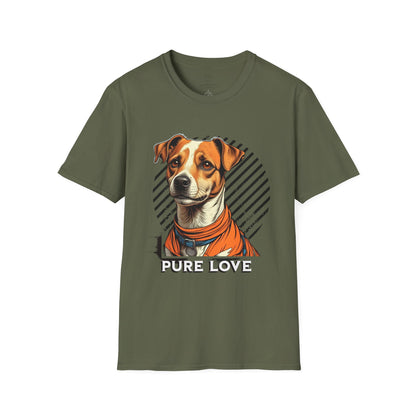 Pure Love Dog Graphic T-Shirt, Unisex Tee for Pet Lovers, Cute Canine Shirt, Gift for Dog Owners, Animal Rescue Apparel