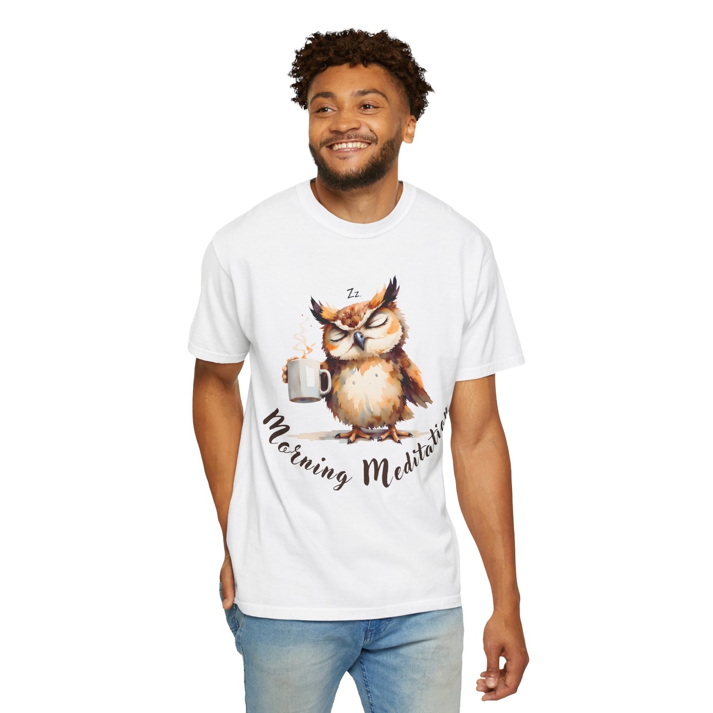 Morning Meditation Owl T-Shirt