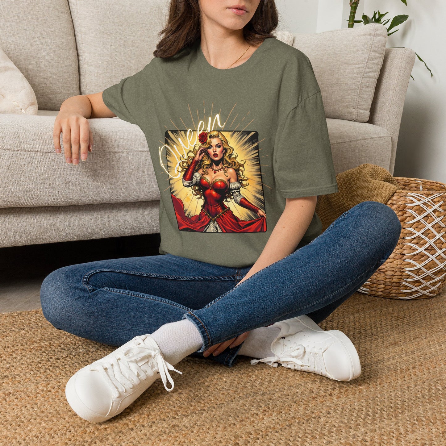 Empowered Women Unisex Softstyle T-Shirt - Bold & Confident Design, queen. girl