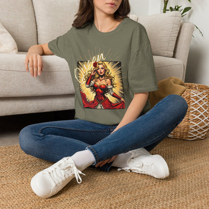 Empowered Women Unisex Softstyle T-Shirt - Bold & Confident Design, queen. girl