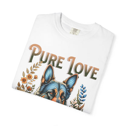 Pure Love Dog Art Unisex Garment-Dyed T-Shirt