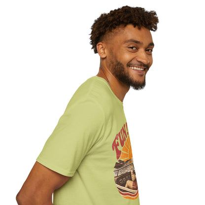 Retro 'FUN! FACT!' Surf Tee — Vintage Sunset Beach Graphic T-Shirt