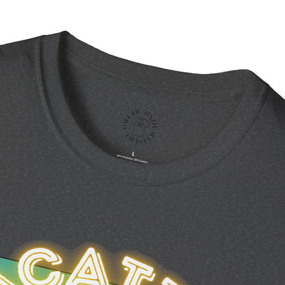 Funny Vacation Mode Unisex Softstyle T-Shirt, manatee