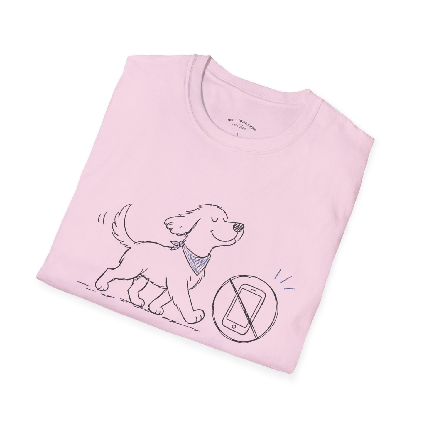 Less Scrolling, More Strolling Dog T-Shirt