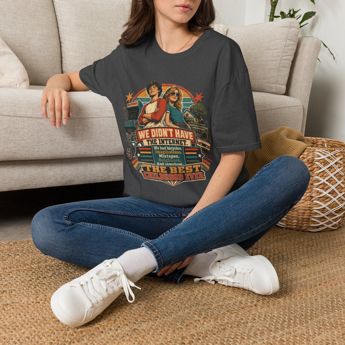 Retro Stranger Things 'We Didn't Have The Internet' T-Shirt
