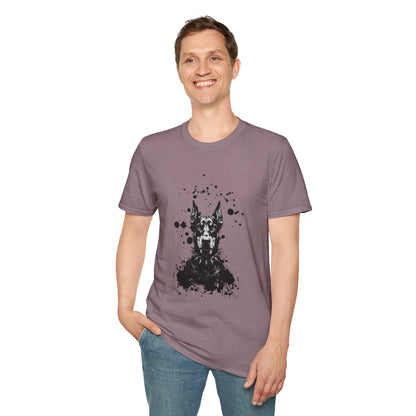 Doberman Ink Splatter T-Shirt