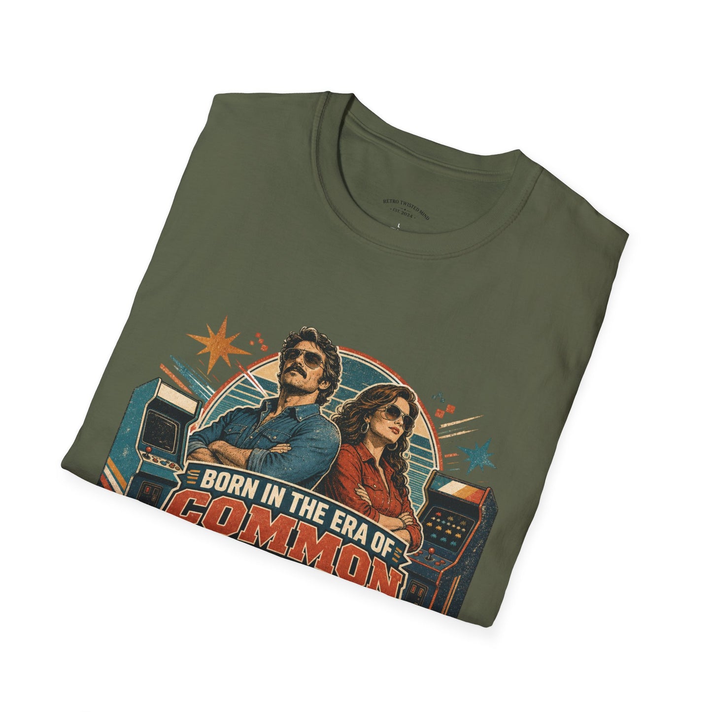 Born in the Era of Common Sense T-Shirt — Retro 70s Vintage Political Graphic Tee
