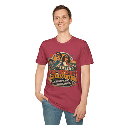 Certified Pre-Pandemic Survivor T-Shirt — Retro 70s Vintage Graphic