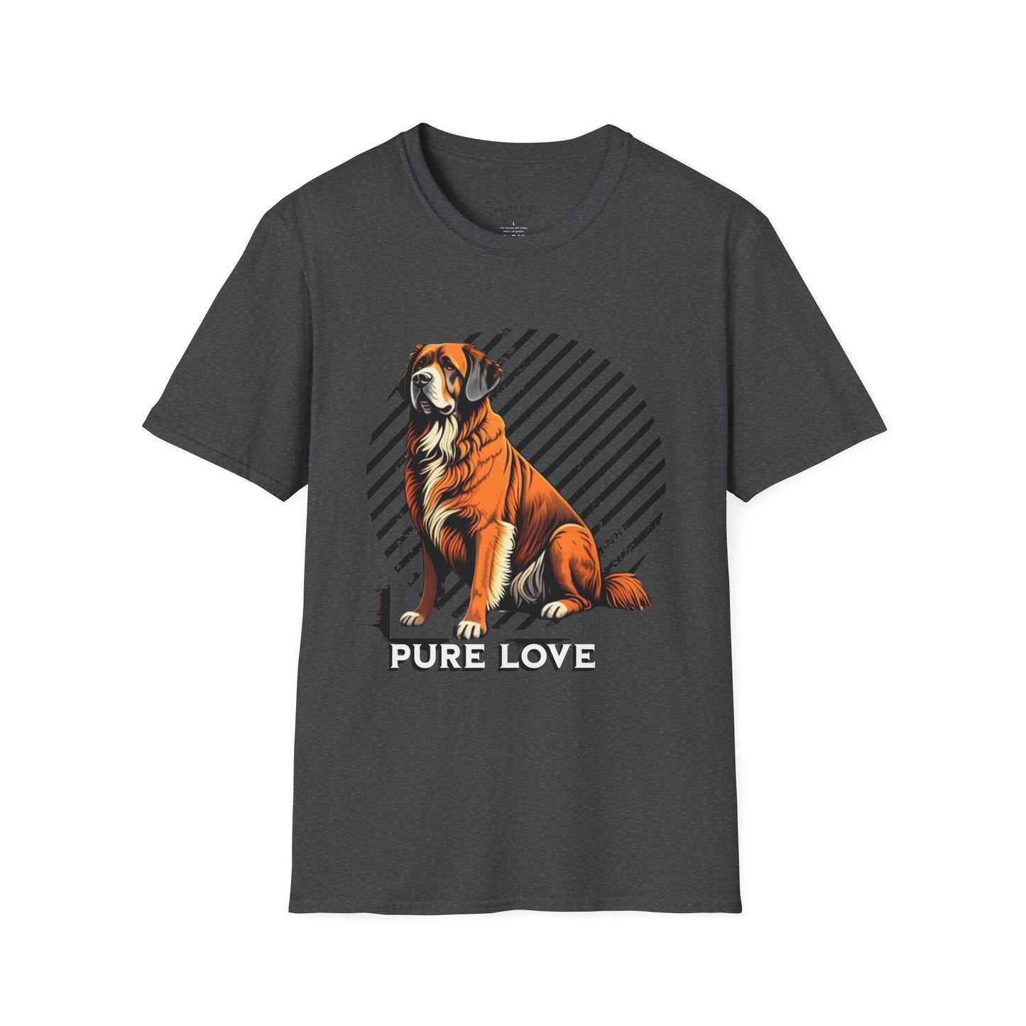 Pure Love Dog T-Shirt - Unisex Softstyle Pet Lover Tee