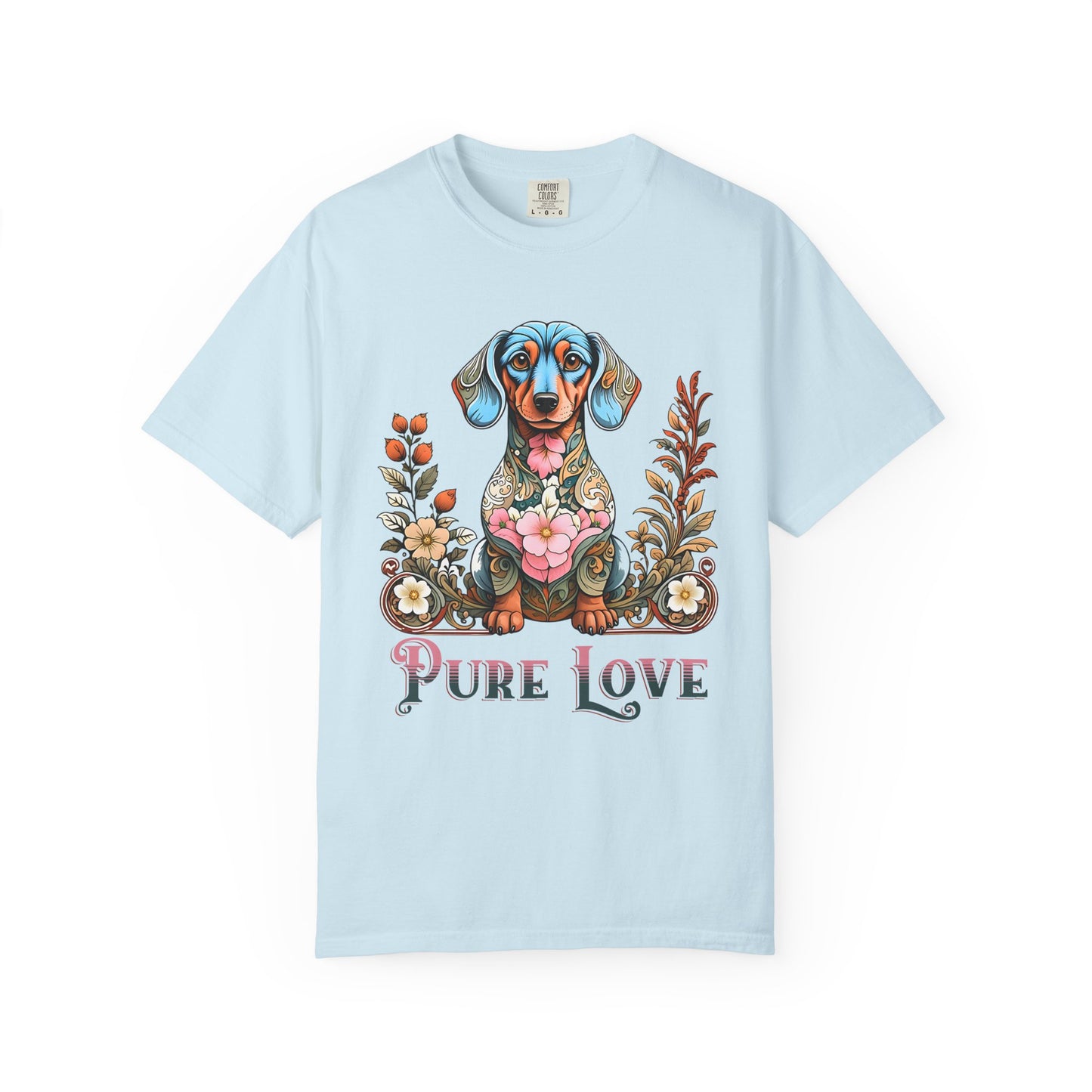 Pure Love Unisex Dog T-Shirt | Colorful Pet Lover Tee