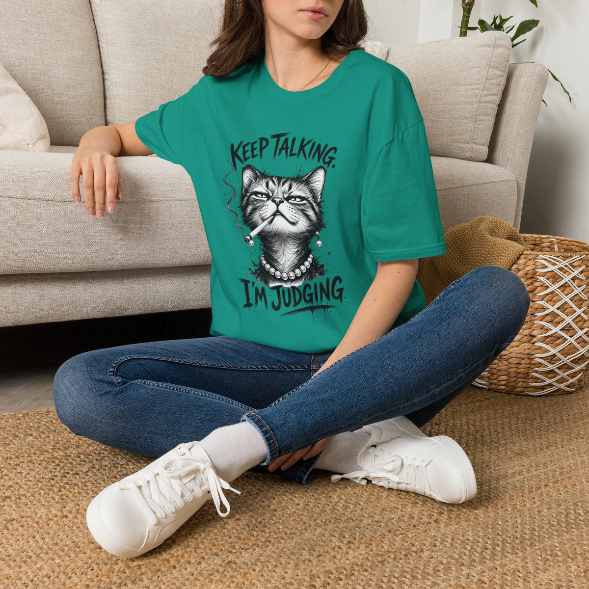 Keep Talking, I'm Judging Cat T-Shirt
