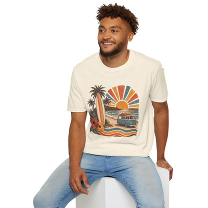 Retro Surf Sunset T-Shirt