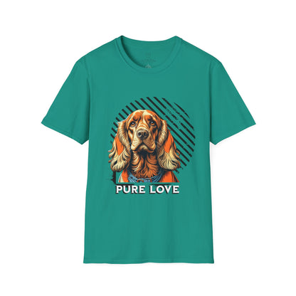 Pure Love Dog T-Shirt - Unisex Softstyle Tee for Dog Lovers