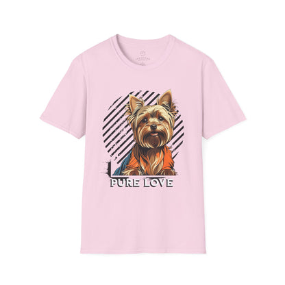 Pure Love Yorkie Unisex Softstyle T-Shirt