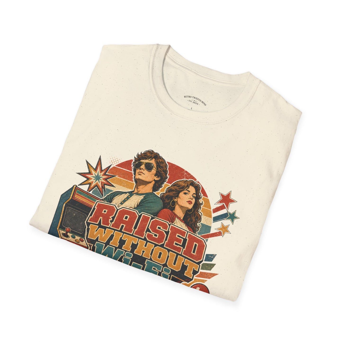 Raised Without Wi‑Fi T-Shirt — Retro 'Legends' Vintage Graphic Tee