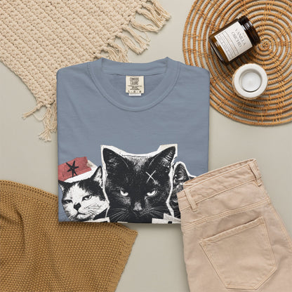 I Don’t Trust People Cat T-Shirt — Grunge Graphic Tee for Cat Lovers