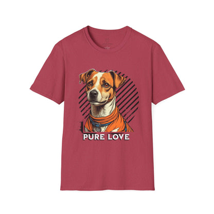 Pure Love Dog Graphic T-Shirt, Unisex Tee for Pet Lovers, Cute Canine Shirt, Gift for Dog Owners, Animal Rescue Apparel