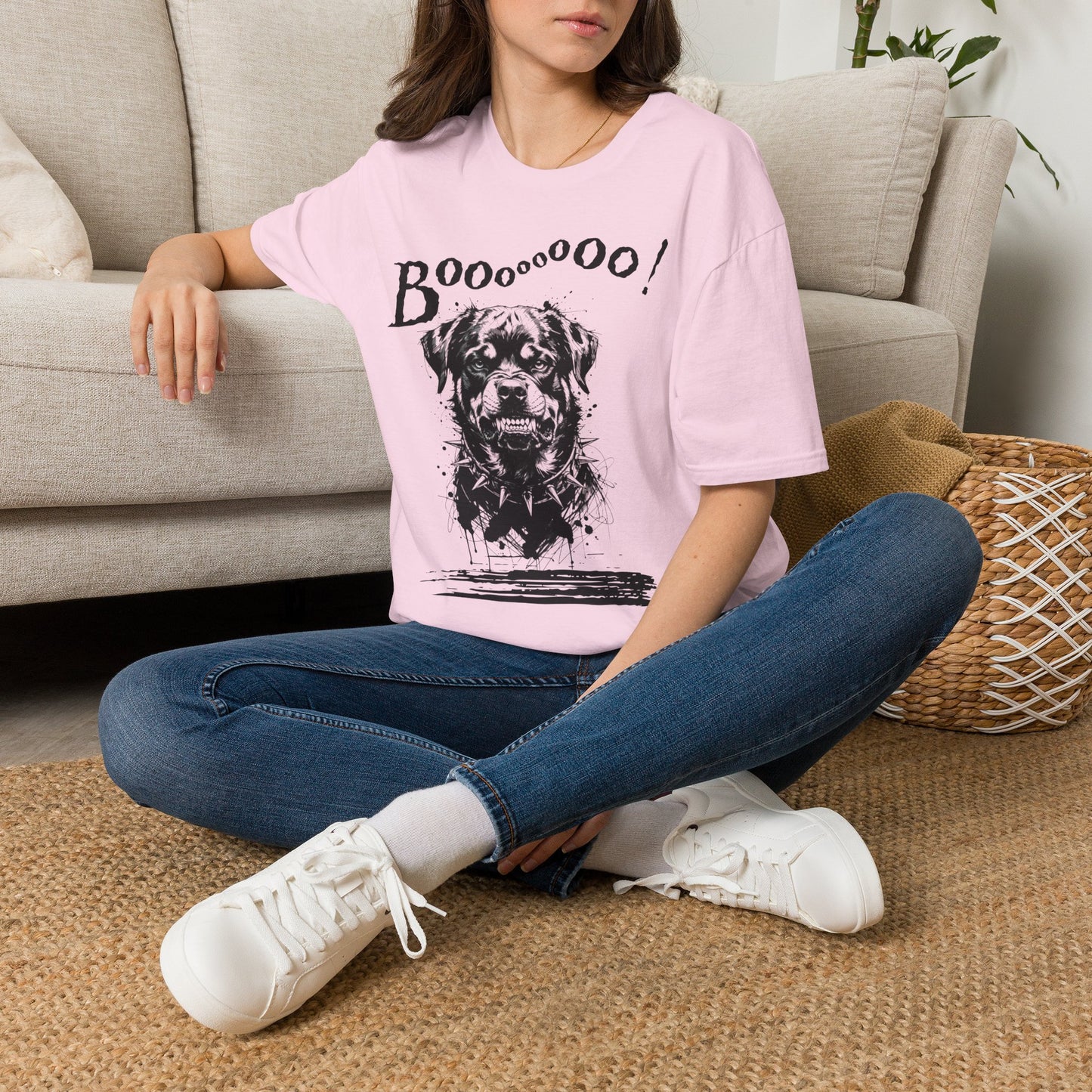 Rottweiler Boo! T-Shirt — Spooky Dog Halloween Tee