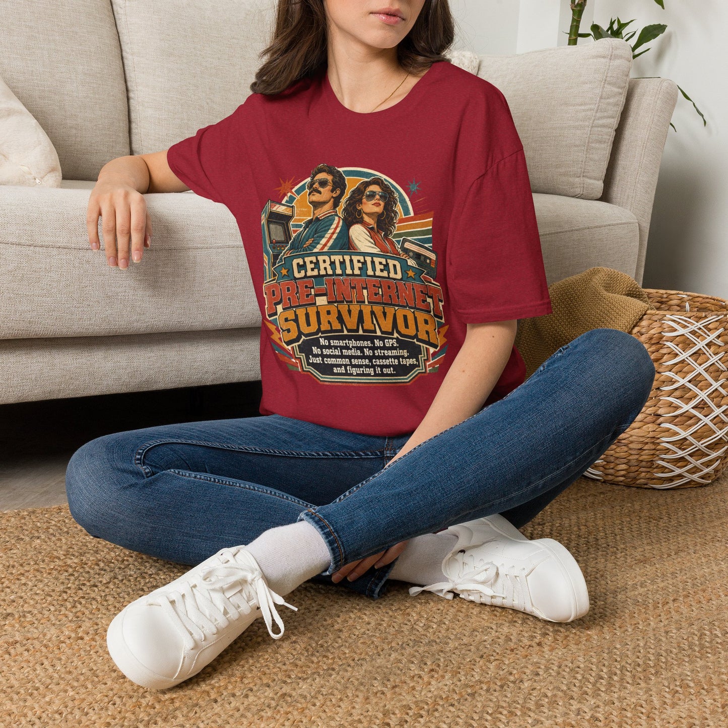 Certified Pre-Pandemic Survivor T-Shirt — Retro 70s Vintage Graphic