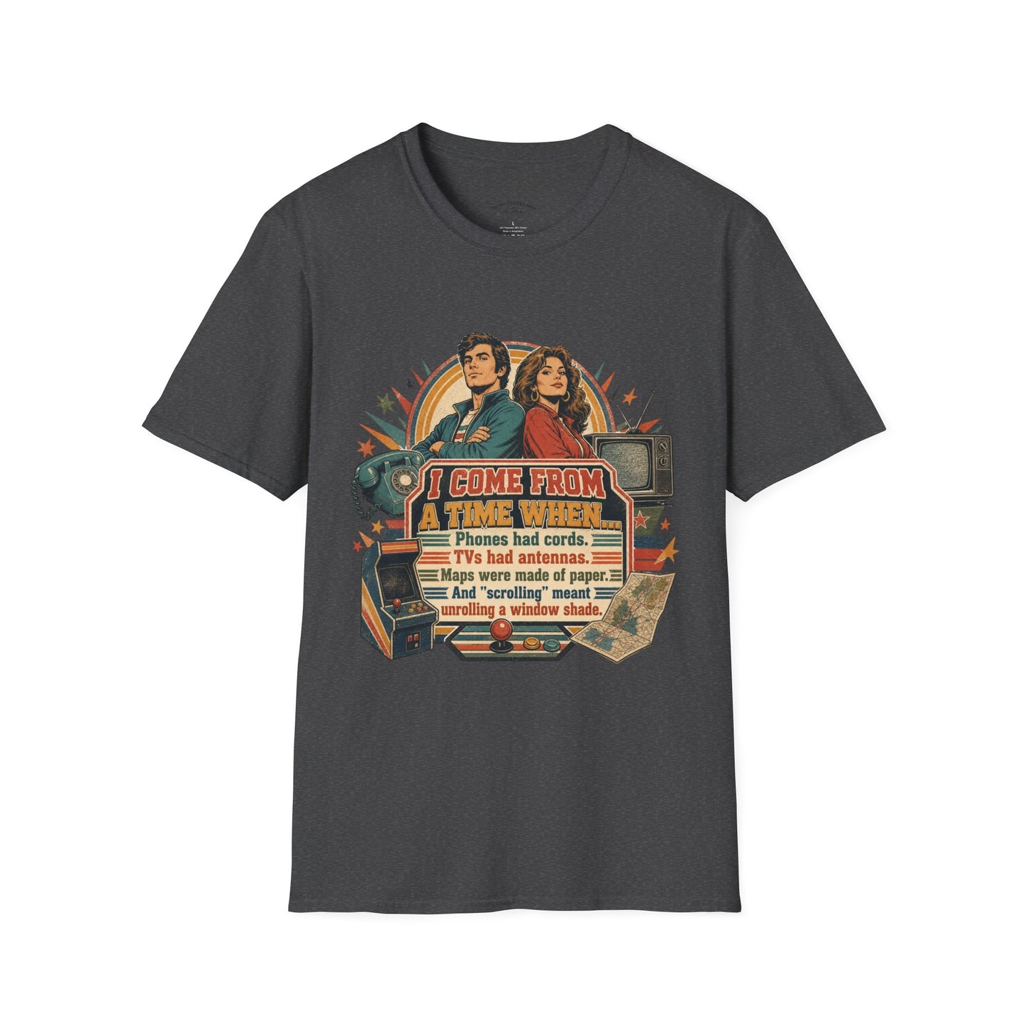 Vintage Road Trip T-Shirt — "I Come From A Time When" Retro Couple Graphic