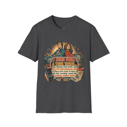 Vintage Road Trip T-Shirt — "I Come From A Time When" Retro Couple Graphic