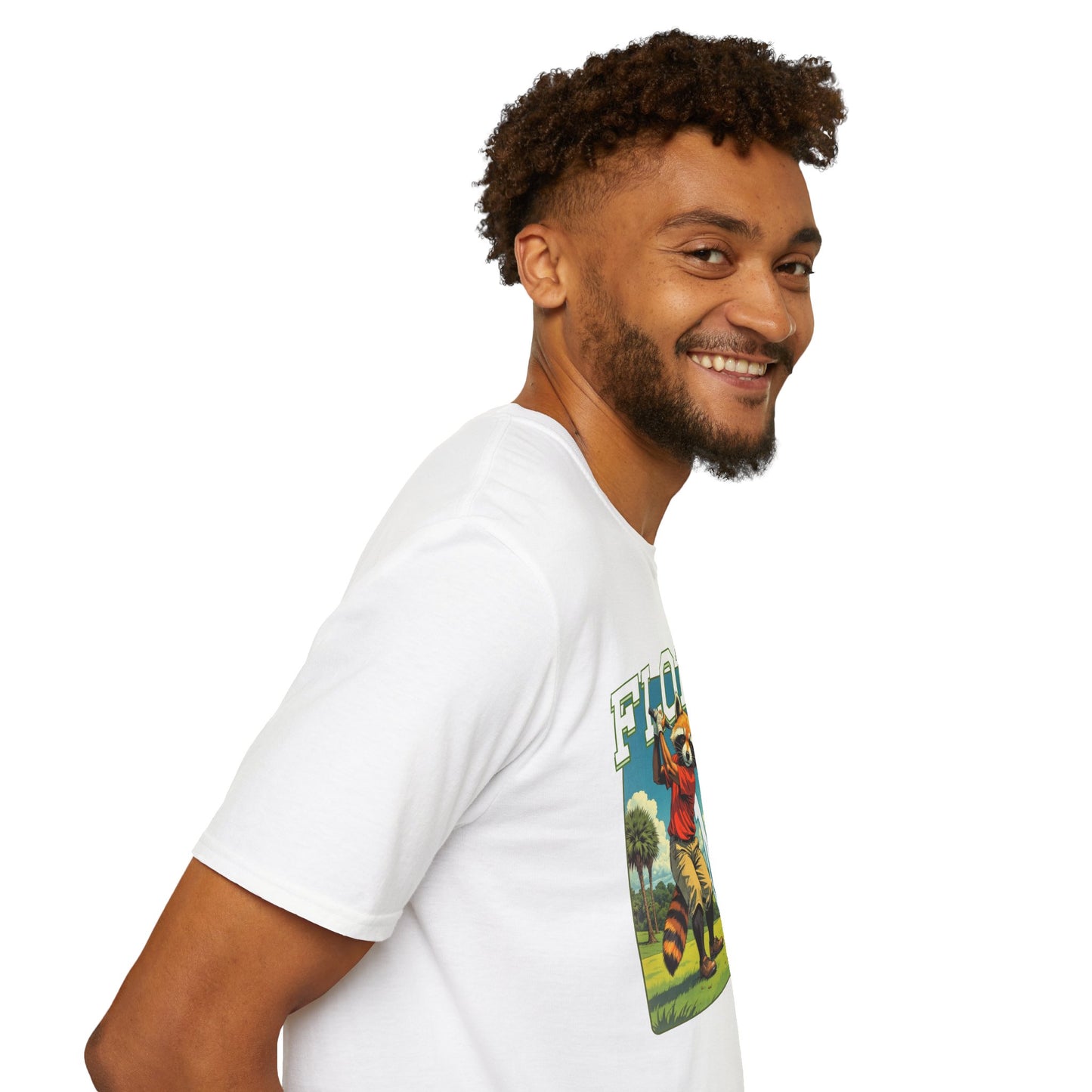 Florida Vibe Unisex Softstyle T-Shirt | Relaxed Fit Graphic Tee for Casual Days, Summer and Travel,florida,sport,golf