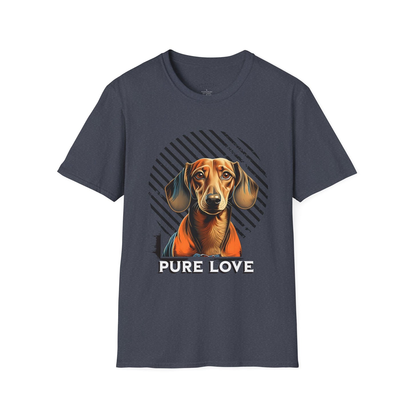 Pure Love Dachshund Unisex Softstyle T-Shirt - Perfect for Dog Lovers