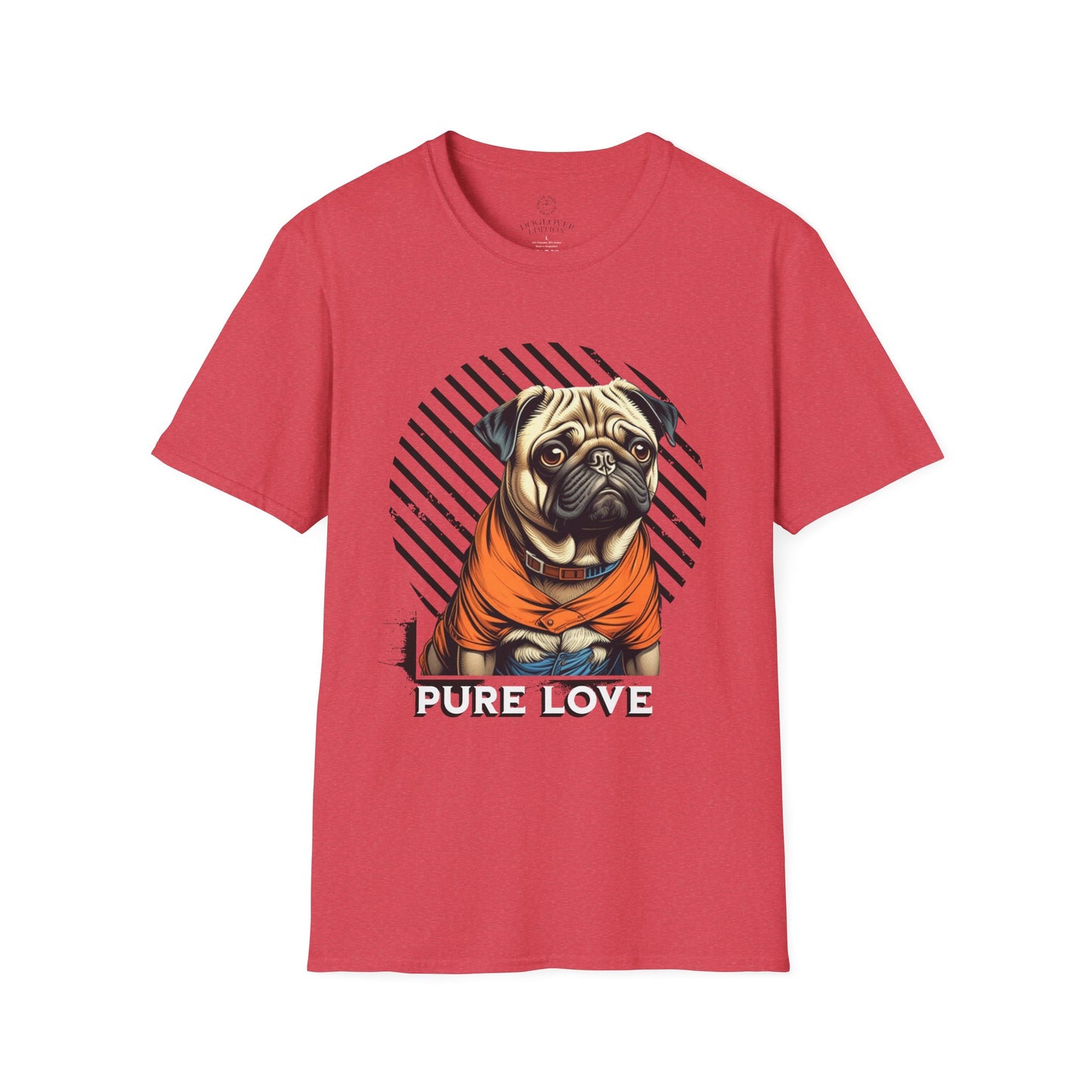 Pure Love Pug Unisex Softstyle T-Shirt