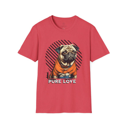 Pure Love Pug Unisex Softstyle T-Shirt