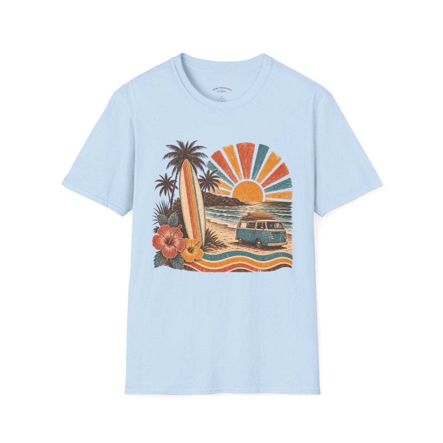 Retro Surf Sunset T-Shirt