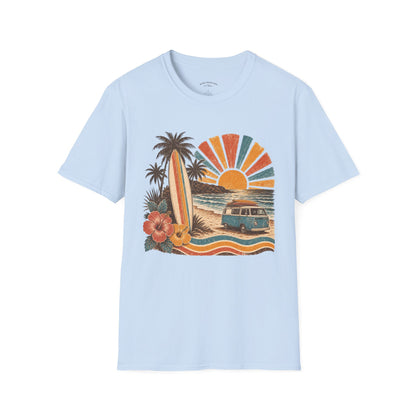 Retro Surf Sunset T-Shirt