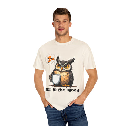Not In The Mood Owl T-Shirt — Funny Sleepy Owl Coffee Tee