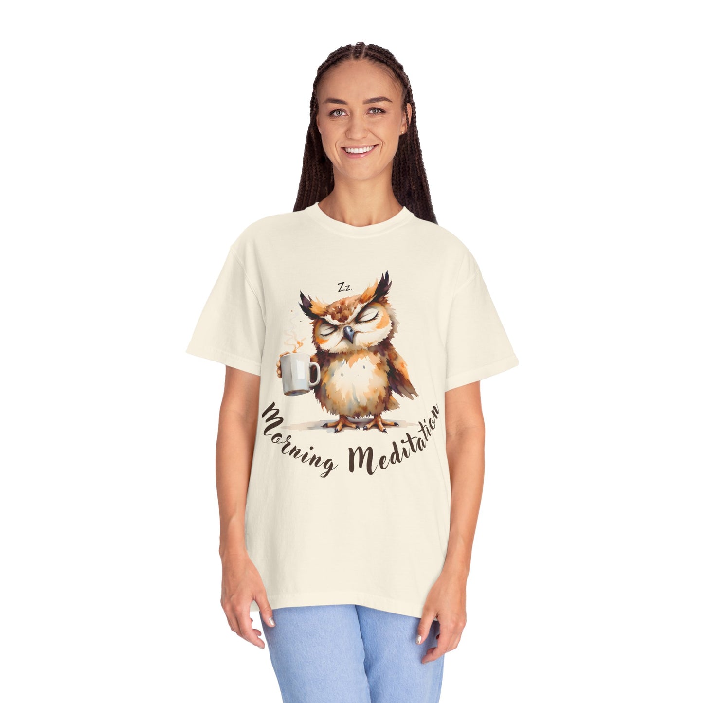 Morning Meditation Owl T-Shirt