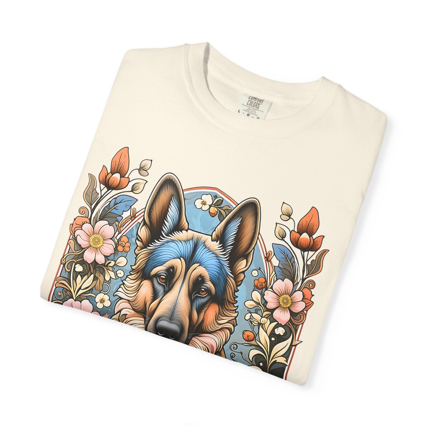 Pure Love German Shepherd T-Shirt – Unisex Garment-Dyed Tee for Dog Lovers