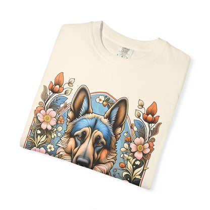 Pure Love German Shepherd T-Shirt – Unisex Garment-Dyed Tee for Dog Lovers