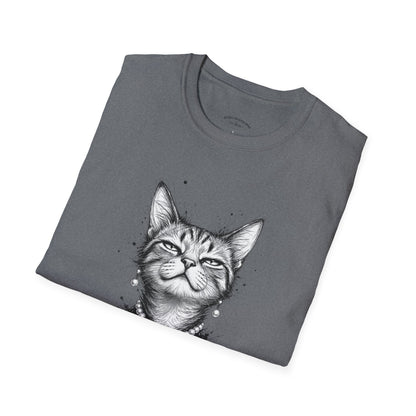 Cat T-Shirt — 'I Know I’m Fabulous' Cute Smiling Cat Graphic Tee