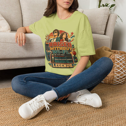 Raised Without Wi‑Fi T-Shirt — Retro 'Legends' Vintage Graphic Tee